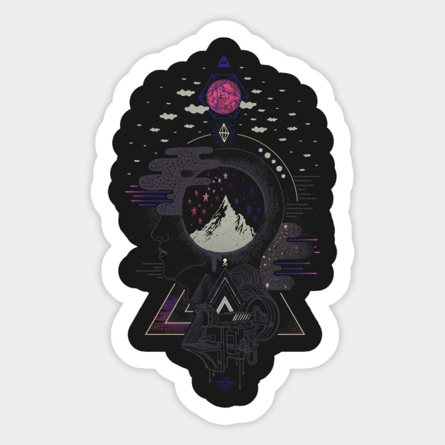 Hyper Dreamer Sticker by chaos_magic